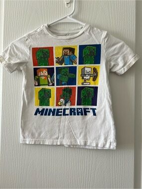 Boys' Minecraft  Tee - Creeper, Steve and Skelton Characters XS